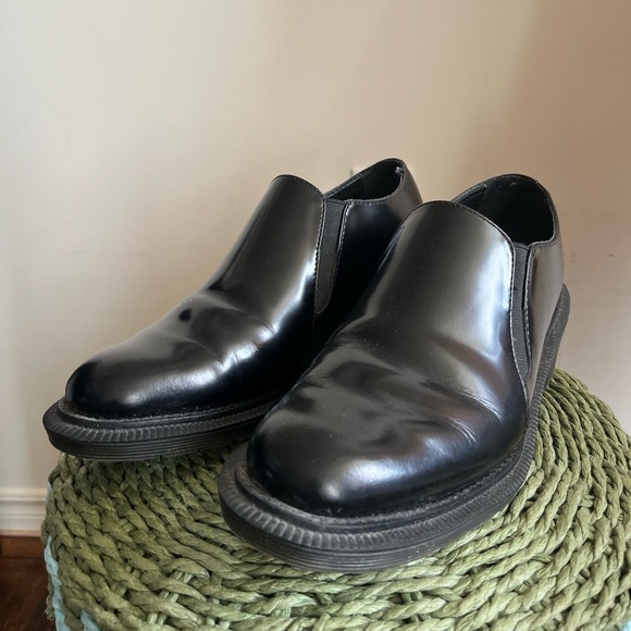 Dr.Martens Rosyna Black Leather Slip-on Shoes - Picture 4 of 15
